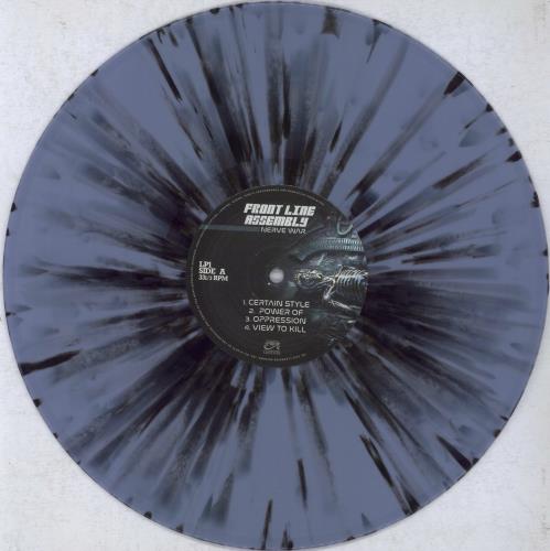 Front Line Assembly Nerve War - Blue & Black Splatter Vinyl 2-LP vinyl record set (Double LP Album) US FRN2LNE837147
