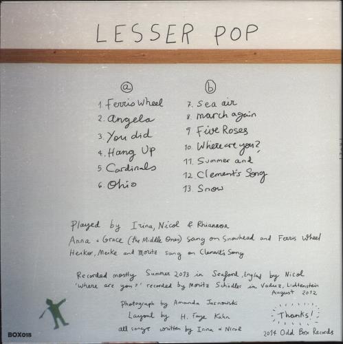 Frozy Lesser Pop vinyl LP album (LP record) UK -16LPLE888005