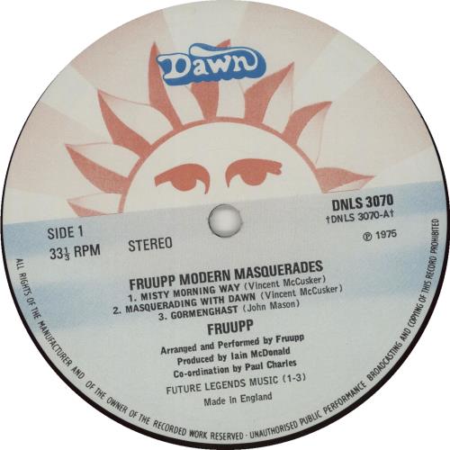 Fruupp Modern Masquerades + Insert vinyl LP album (LP record) UK FWWLPMO681862