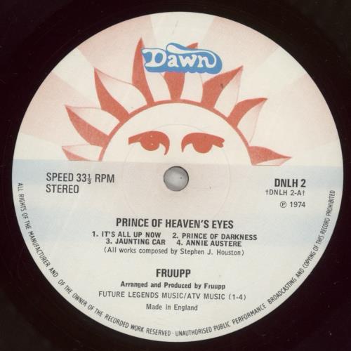 Fruupp The Prince Of Heaven's Eyes - VG vinyl LP album (LP record) UK FWWLPTH877273