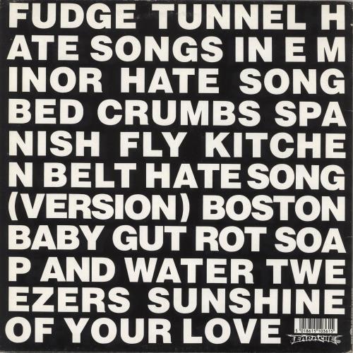 Fudge Tunnel Hate Songs In E Minor - EX vinyl LP album (LP record) UK FV9LPHA712587