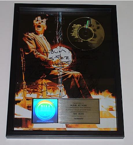 Fuel Sunburn - Autographed award disc US FUEAWSU248348
