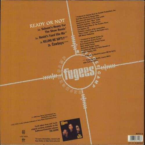Fugees Ready Or Not 12" vinyl single (12 inch record / Maxi-single) UK FUG12RE831141
