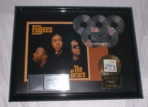 Fugees The Score award disc US FUGAWTH216534