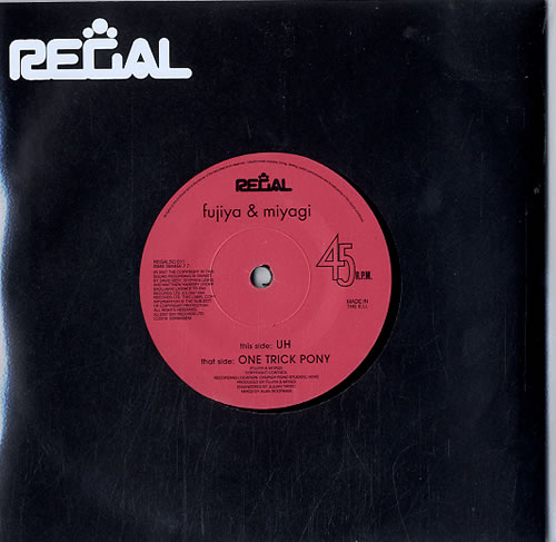 Fujiya & Miyagi Uh 7" vinyl single (7 inch record / 45) UK G3Y07UH625879