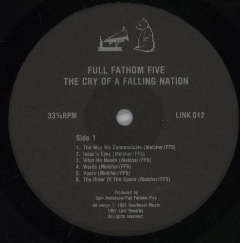 Full Fathom Five The Cry Of A Falling Nation vinyl LP album (LP record) US -2ZLPTH891379