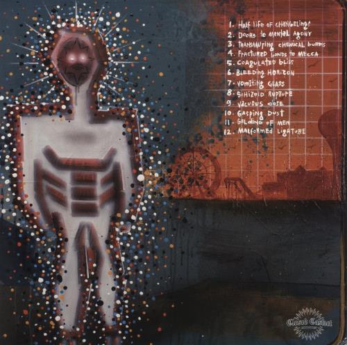 Full Of Hell Coagulated Bliss - Neon Orange, Blue and White Mix vinyl LP album (LP record) US QWLLPCO870269