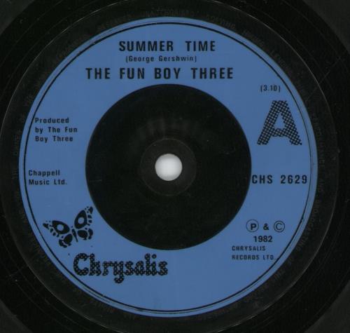 Fun Boy Three Summertime 7" vinyl single (7 inch record / 45) UK FUB07SU108667