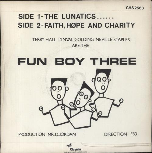 Fun Boy Three The Lunatics Have Taken Over The Asylum - P/S 7" vinyl single (7 inch record / 45) UK FUB07TH109124