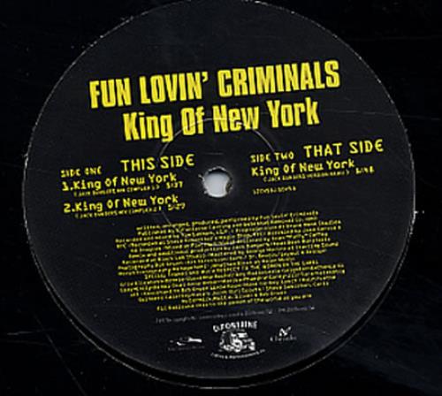 Fun Lovin Criminals King Of New York 12" vinyl single (12 inch record / Maxi-single) UK FLC12KI132869