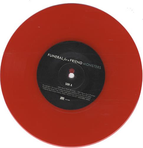 Funeral For A Friend Monster - Red Vinyl 7" vinyl single (7 inch record / 45) UK FAF07MO333792