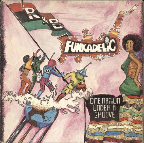 Funkadelic One Nation Under A Groove + 7" vinyl LP album (LP record) US FNKLPON363356