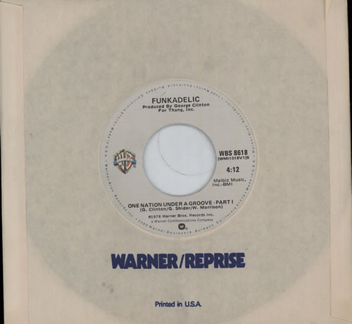 Funkadelic One Nation Under A Groove 7" vinyl single (7 inch record / 45) US FNK07ON572959