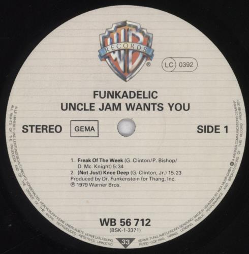 Funkadelic Uncle Jam Wants You vinyl LP album (LP record) German FNKLPUN834502