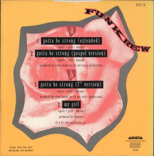 Funkrew Gotta Be Strong 12" vinyl single (12 inch record / Maxi-single) UK Z9Y12GO877427