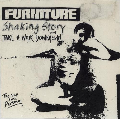 Furniture Shaking Story - Pale Green labels + Insert 7" vinyl single (7 inch record / 45) UK UTU07SH756213