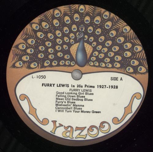 Furry Lewis In His Prime 1927-28 vinyl LP album (LP record) US FUOLPIN548932