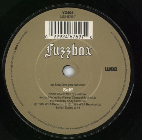 Fuzzbox Self! - Poster Sleeve 7" vinyl single (7 inch record / 45) UK FUZ07SE794393