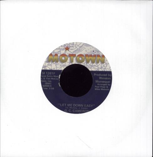 G. C. Cameron Let Me Down Easy 7" vinyl single (7 inch record / 45) US GJB07LE747369