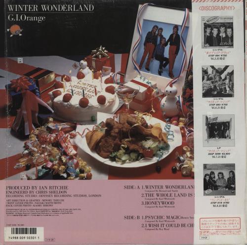 G.I. Orange Winter Wonderland vinyl LP album (LP record) Japanese 2DOLPWI757914