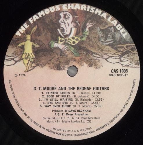 G.T. Moore G.T. Moore And The Reggae Guitars - 2nd vinyl LP album (LP record) UK GK-LPGT602048