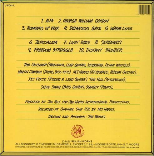 G.T. Moore Meets The High-Tech Roots Dynamics At Channel One UK vinyl LP album (LP record) UK GK-LPME711285