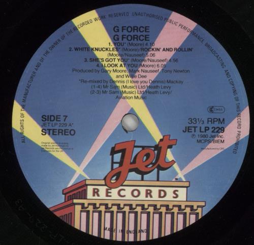 G Force G Force + Inner vinyl LP album (LP record) UK GFOLPGF577908