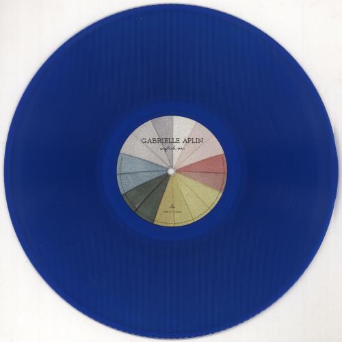 Gabrielle Aplin English Rain - Blue Vinyl + Bonus CD - Autographed vinyl LP album (LP record) UK GKFLPEN726535