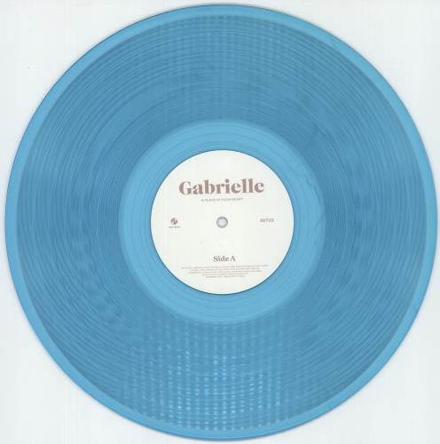 Gabrielle A Place In Your Heart - Transparent Blue Vinyl - Autographed vinyl LP album (LP record) UK GBRLPAP881227