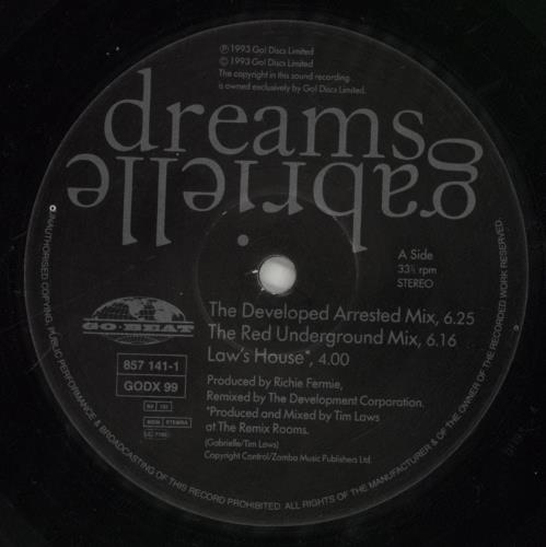 Gabrielle Dreams 12" vinyl single (12 inch record / Maxi-single) UK GBR12DR861281