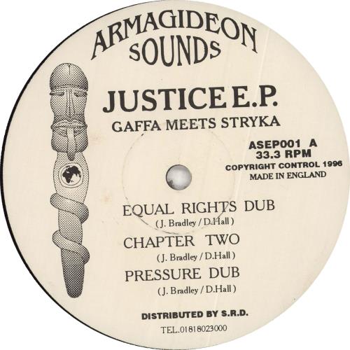 Gaffa Meets Stryka Justice E.P. 12" vinyl single (12 inch record / Maxi-single) UK Y9G12JU711858
