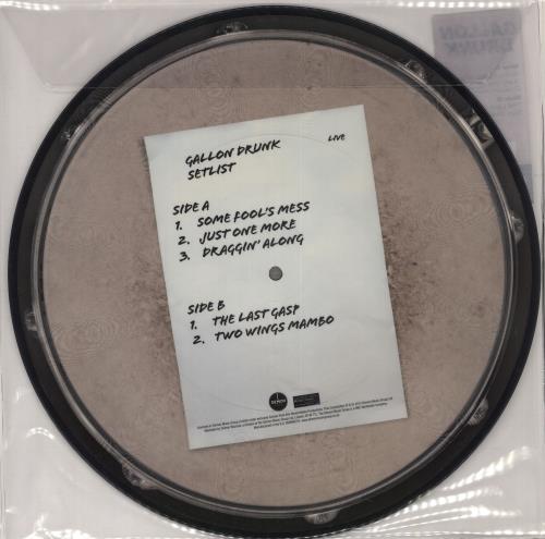 Gallon Drunk Access All Areas picture disc LP (vinyl picture disc album) UK GDRPDAC716171