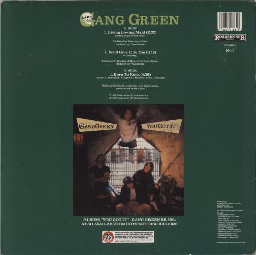 Gang Green Living Loving Maid 12" vinyl single (12 inch record / Maxi-single) Dutch GKY12LI590391