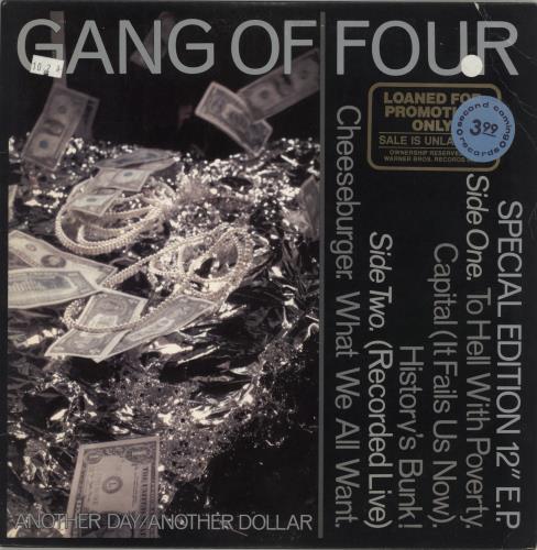 Gang Of Four Another Day / Another Dollar - Promo 12" vinyl single (12 inch record / Maxi-single) US GGO12AN863875