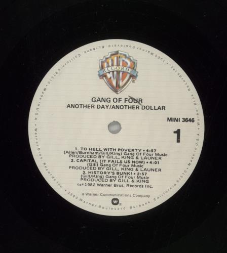 Gang Of Four Another Day / Another Dollar - Promo 12" vinyl single (12 inch record / Maxi-single) US GGO12AN863875