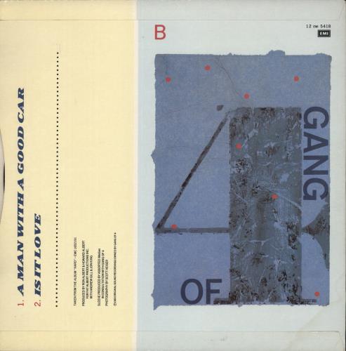 Gang Of Four Is It Love - Extended Dance Mix 12" vinyl single (12 inch record / Maxi-single) UK GGO12IS501029