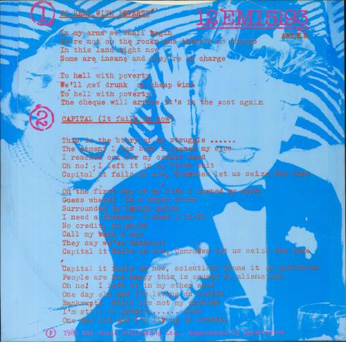 Gang Of Four To Hell With Poverty 12" vinyl single (12 inch record / Maxi-single) UK GGO12TO808194