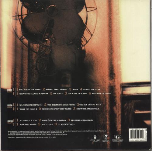 Gang Starr Moment Of Truth 3-LP vinyl record set (Triple LP Album) UK G-S3LMO710872