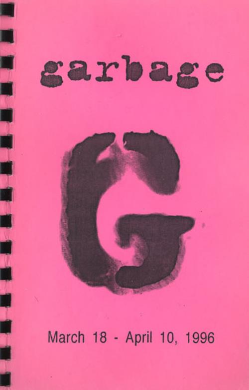 Garbage 1996 Tour - UK & Europe Itinerary UK GBGITTO462997
