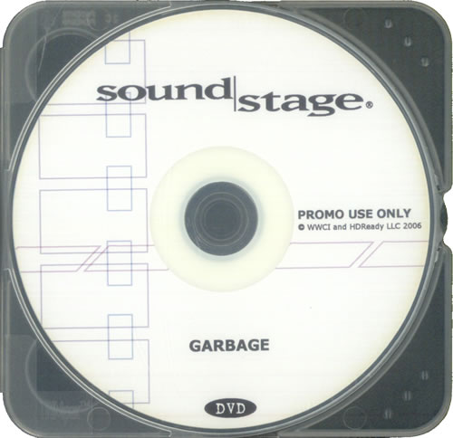 Garbage Sound Stage promo DVD-R US GBGDRSO522767