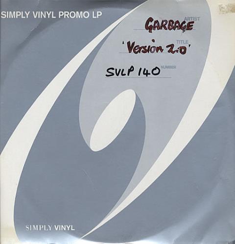 Garbage Version 2.0 - Test Pressing 2-LP vinyl record set (Double LP Album) UK GBG2LVE330579