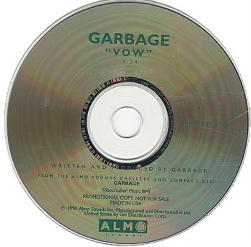 Garbage Vow CD single (CD5 / 5") US GBGC5VO65441