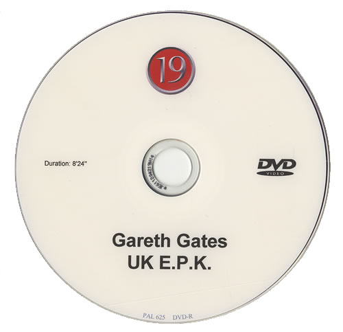 Gareth Gates EPK CD-R acetate UK GAGCREP469176