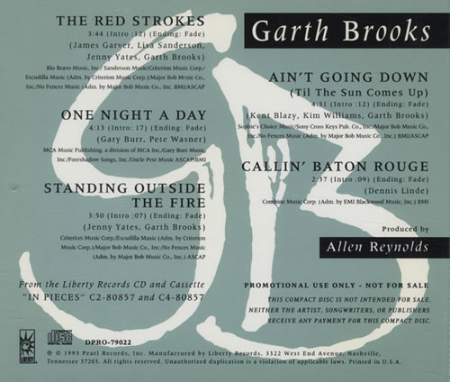 Garth Brooks Garth Brooks Sampler CD album (CDLP) US GARCDGA434816
