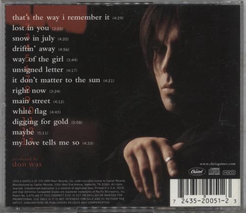 Garth Brooks In The Life Of Chris Gaines CD album (CDLP) US GARCDIN882218