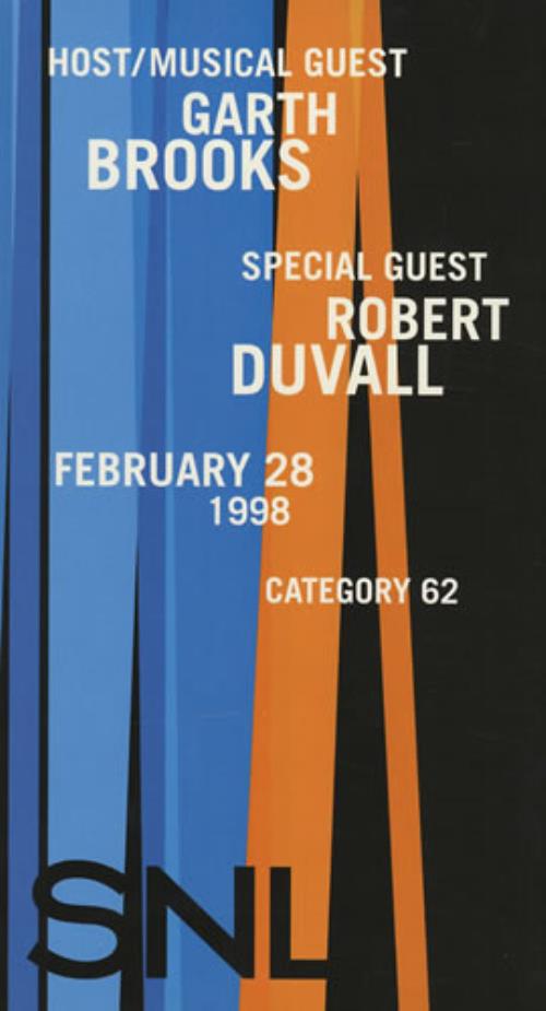 Garth Brooks Saturday Night Live video (VHS or PAL or NTSC) US GARVISA220786