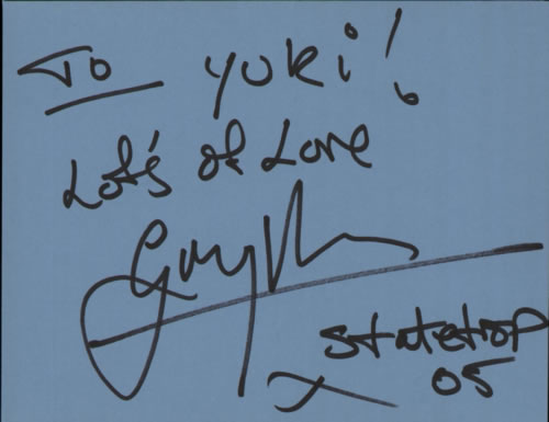 Gary Barden Page From An Autograph Book memorabilia UK G08MMPA608922