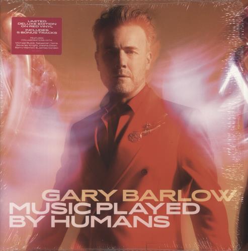 Gary Barlow Music Played By Humans - Red Vinyl 2-LP vinyl record set (Double LP Album) UK GBL2LMU871239