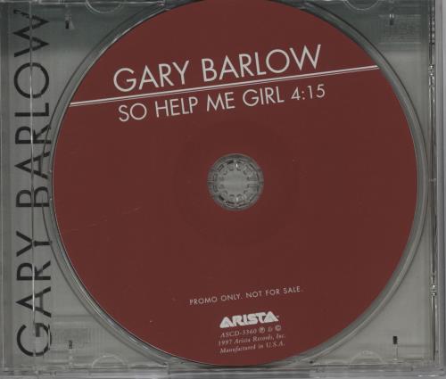 Gary Barlow So Help Me Girl CD single (CD5 / 5") US GBLC5SO95608