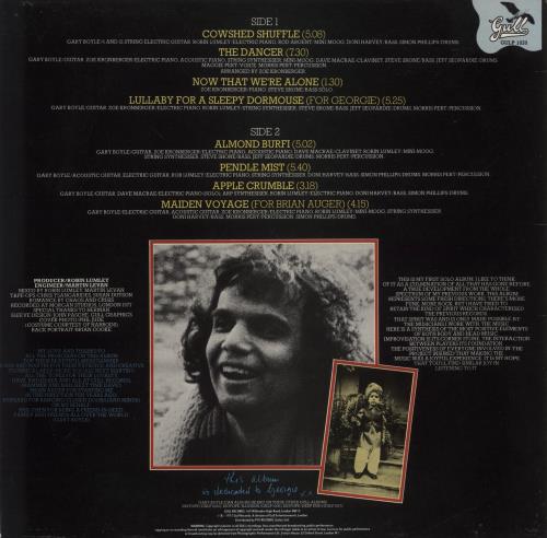 Gary Boyle The Dancer vinyl LP album (LP record) UK GY5LPTH582455